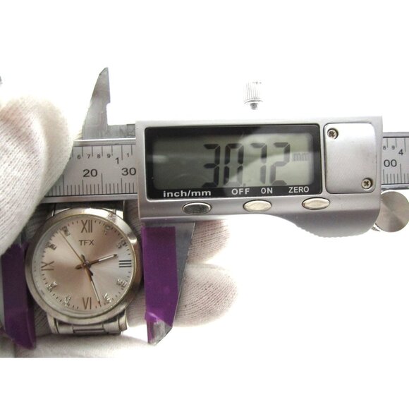 Women TFX by Bulova Quartz WR Analog 30mm Round Watch (H871) "New Battery" - Picture 2 of 9